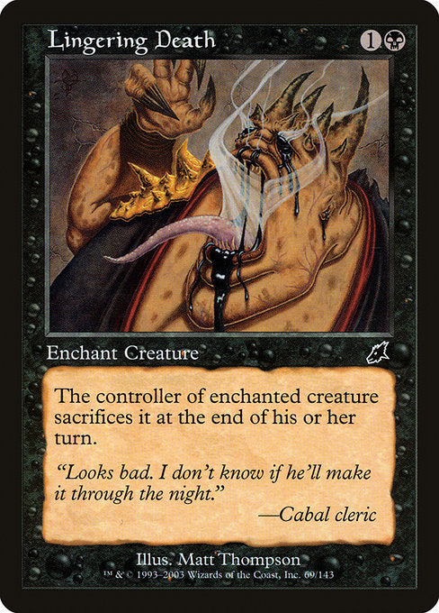 【Foil】【EN】長引く死/Lingering Death [SCG] 黒C No.69