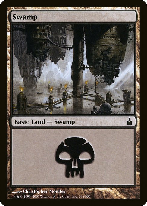 【Foil】【EN】沼/Swamp [RAV] 無C No.296