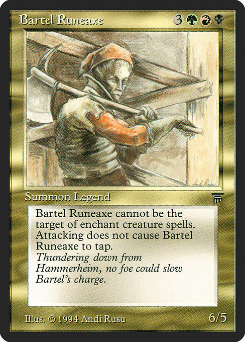 【EN】Bartel Runeaxe [LEG] 金R No.222