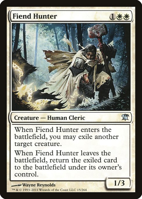 【Foil】【EN】悪鬼の狩人/Fiend Hunter [ISD] 白U No.15