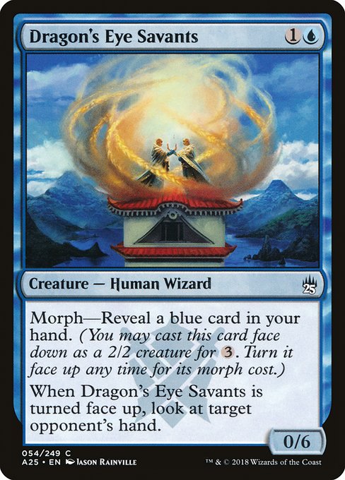【Foil】【EN】龍の眼の学者/Dragon's Eye Savants [A25] 青C No.54