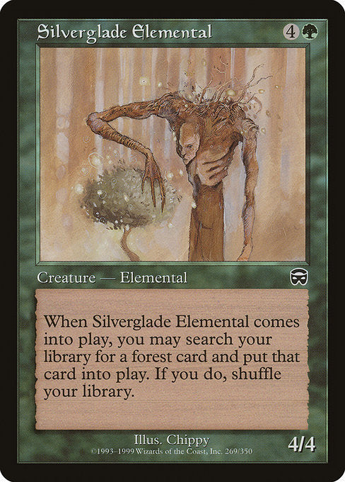 【Foil】【EN】シルバーグレイド峡谷の精霊/Silverglade Elemental [MMQ] 緑C No.269