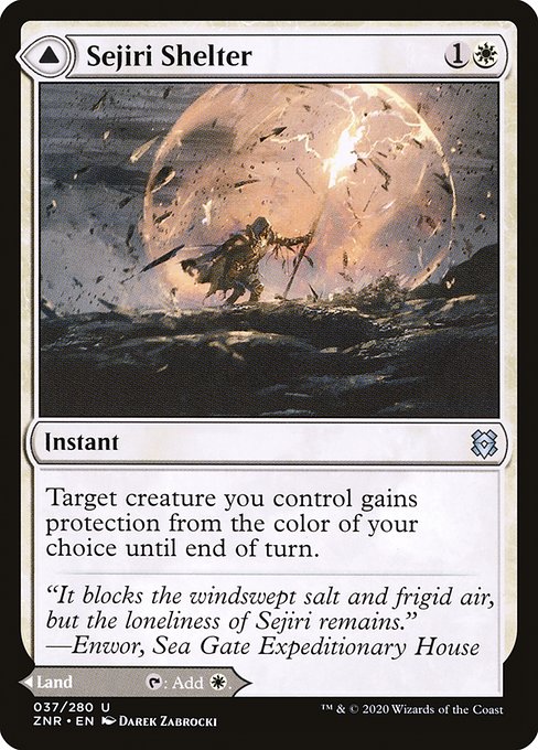 【Foil】【EN】Sejiri Shelter // Sejiri Glacier [ZNR] 混U No.37