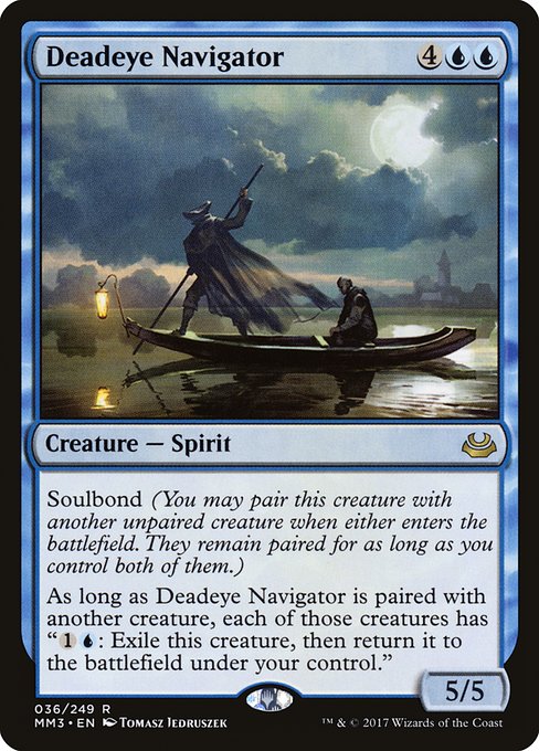 【Foil】【EN】狙い澄ましの航海士/Deadeye Navigator [MM3] 青R No.36