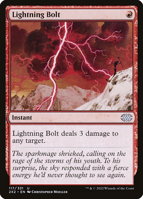 【Foil】【EN】稲妻/Lightning Bolt [2X2] 赤U No.117