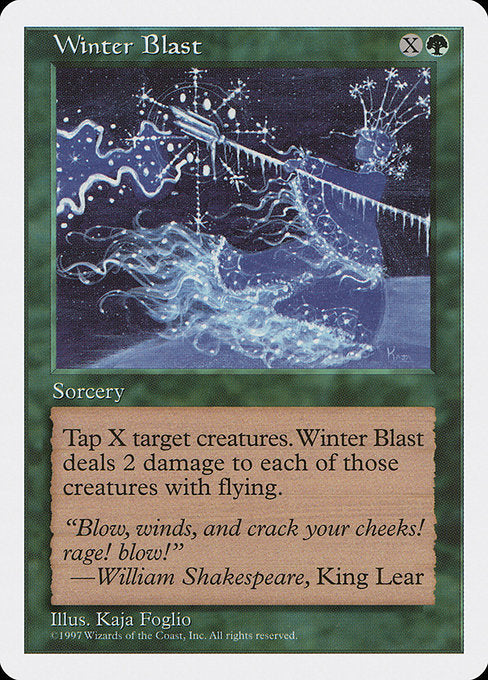 【EN】北風/Winter Blast [5ED] 緑U No.343