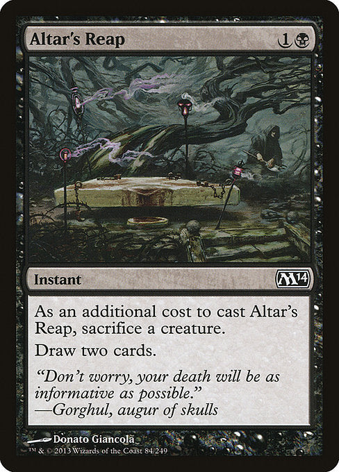 【Foil】【EN】祭壇の刈り取り/Altar's Reap [M14] 黒C No.84