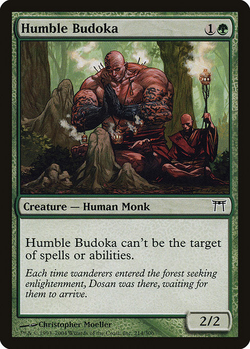 【Foil】【EN】謙虚な武道家/Humble Budoka [CHK] 緑C No.214