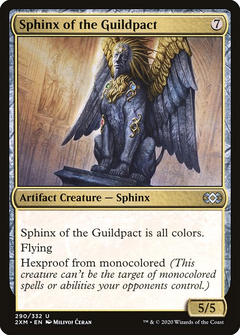 【Foil】【EN】ギルドパクトのスフィンクス/Sphinx of the Guildpact [2XM] 茶U No.290