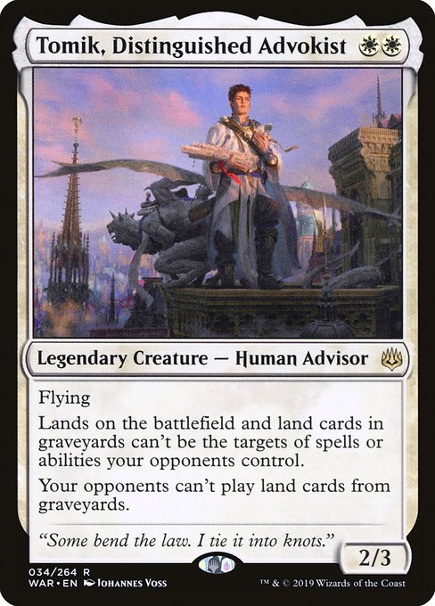 【Foil】【EN】高名な弁護士、トミク/Tomik, Distinguished Advokist [WAR] 白R No.34