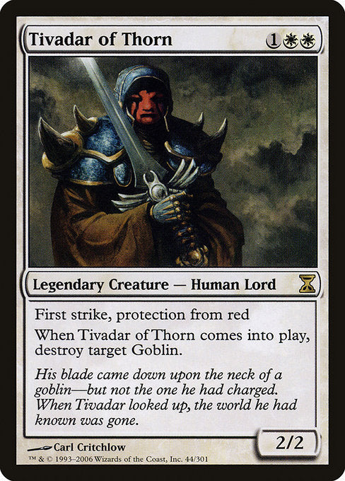 【EN】茨の騎士ティヴァダール/Tivadar of Thorn [TSP] 白R No.44