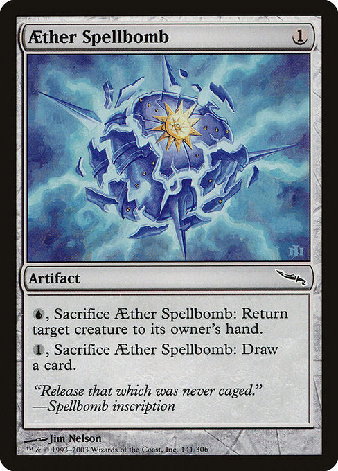 【Foil】【EN】上天の呪文爆弾/Aether Spellbomb [MRD] 茶C No.141