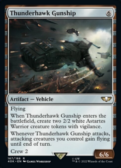 【Foil】【EN】Thunderhawk Gunship [40K] 茶R No.167★