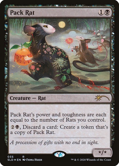 【EN】群れネズミ/Pack Rat [SLD] 黒R No.35