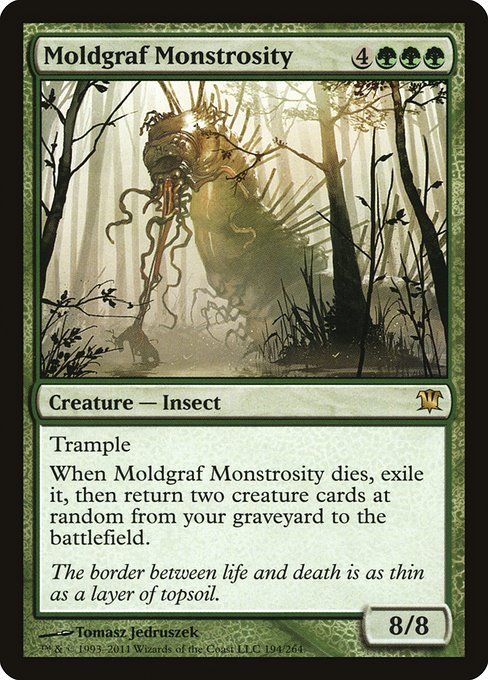 【Foil】【EN】黴墓の大怪物/Moldgraf Monstrosity [ISD] 緑R No.194