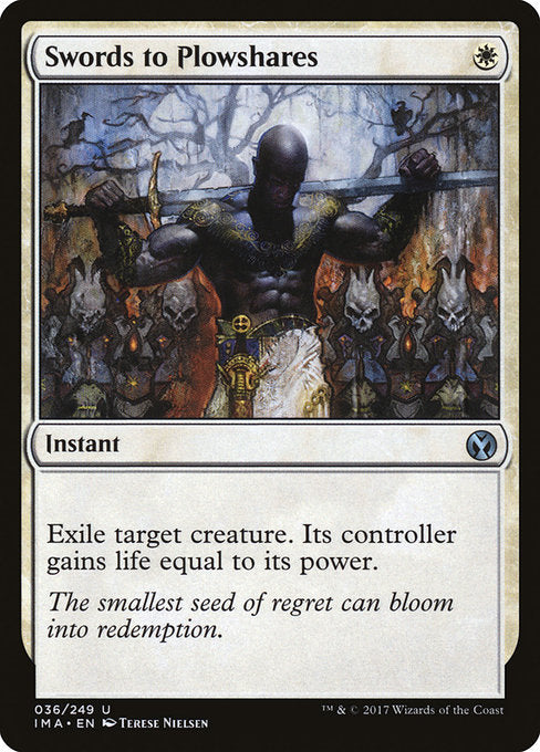 【Foil】【EN】剣を鍬に/Swords to Plowshares [IMA] 白U No.36