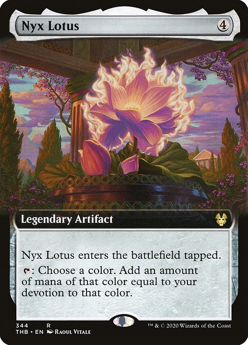 【Foil】【EN】ニクスの睡蓮/Nyx Lotus [THB] 茶R No.344