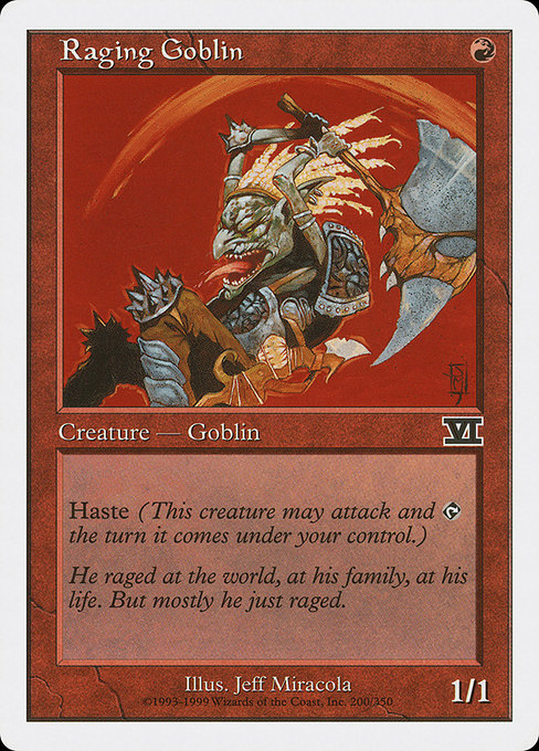 【EN】怒り狂うゴブリン/Raging Goblin [6ED] 赤C No.200