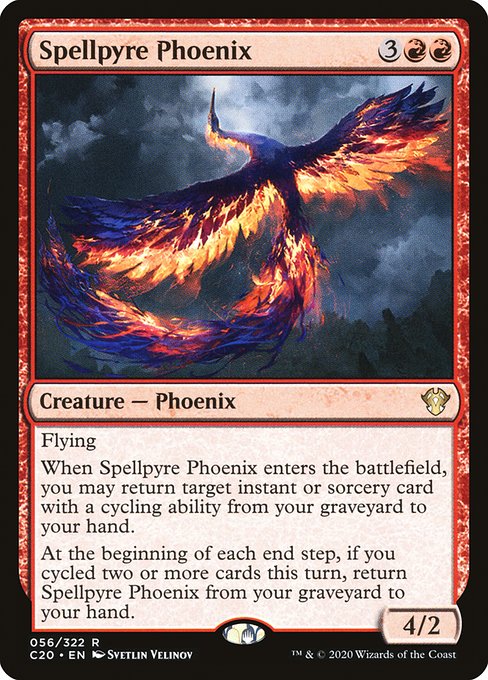 【EN】呪文焚きのフェニックス/Spellpyre Phoenix [C20] 赤R No.56