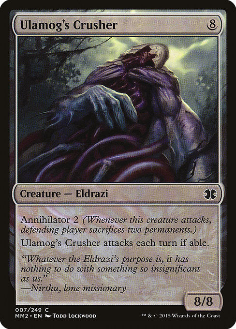 【Foil】【EN】ウラモグの破壊者/Ulamog's Crusher [MM2] 無C No.7