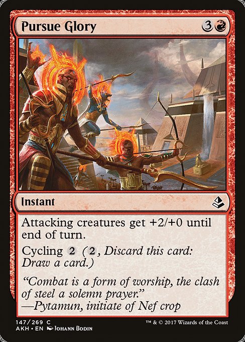 【Foil】【EN】栄光の探究/Pursue Glory [AKH] 赤C No.147