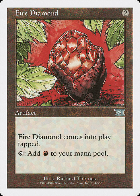 【EN】緋色のダイアモンド/Fire Diamond [6ED] 茶U No.284