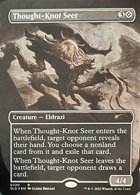 【フルアート】【Foil】【EN】難題の予見者/Thought-Knot Seer [SLD] 無R No.720