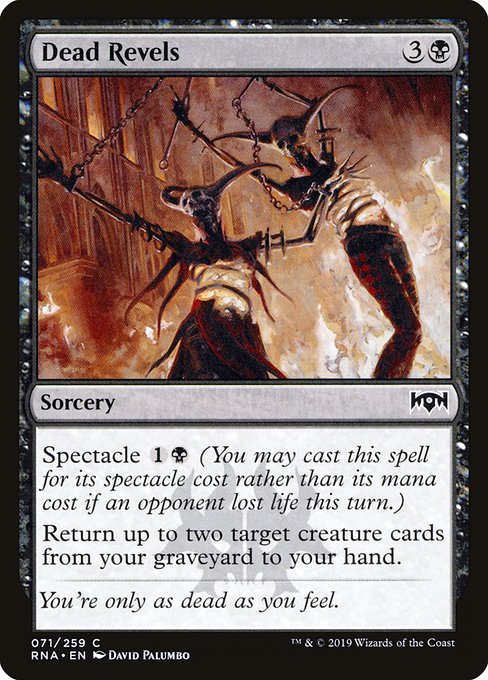 【Foil】【EN】死の歓楽/Dead Revels [RNA] 黒C No.71