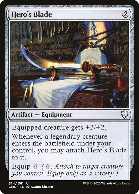 【Foil】【EN】英雄の刃/Hero's Blade [CMR] 茶U No.314