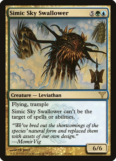 【Foil】【EN】シミックの空呑み/Simic Sky Swallower [DIS] 金R No.130