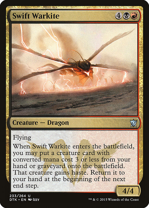 【Foil】【EN】快速ウォーカイト/Swift Warkite [DTK] 金U No.233