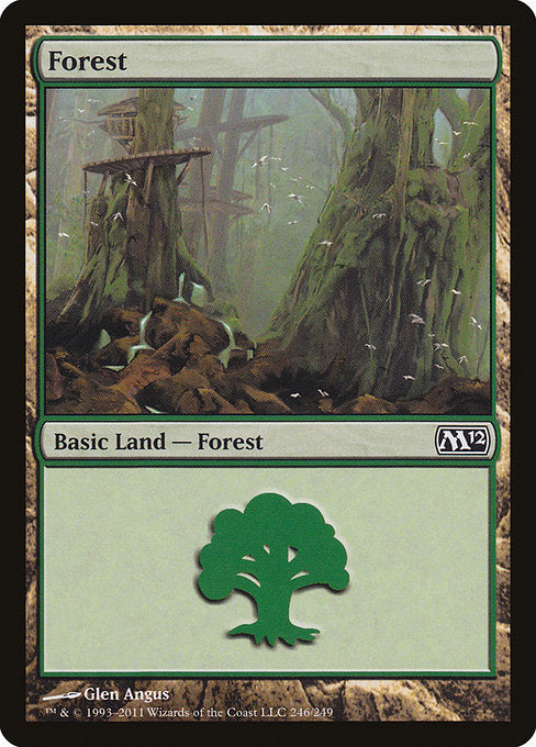 【Foil】【EN】森/Forest [M12] 無C No.246