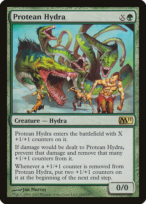 【Foil】【EN】変幻のハイドラ/Protean Hydra [M11] 緑R No.194