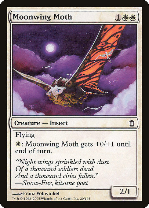【Foil】【EN】月翼の蛾/Moonwing Moth [SOK] 白C No.20