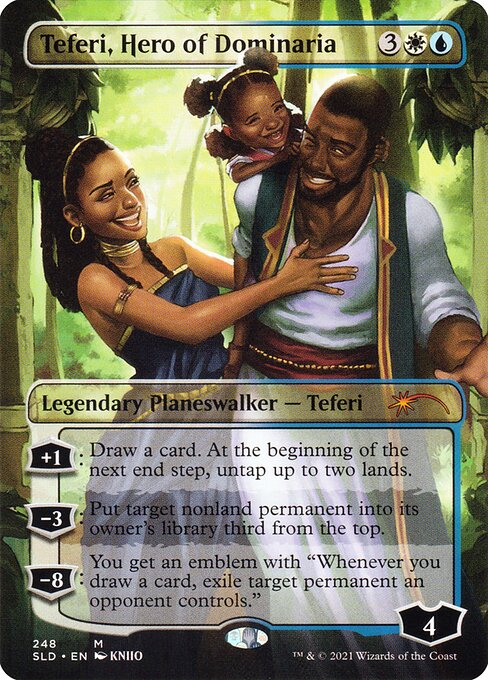 【ボーダレス】【Foil】【EN】ドミナリアの英雄、テフェリー/Teferi, Hero of Dominaria [SLD] 金M No.248