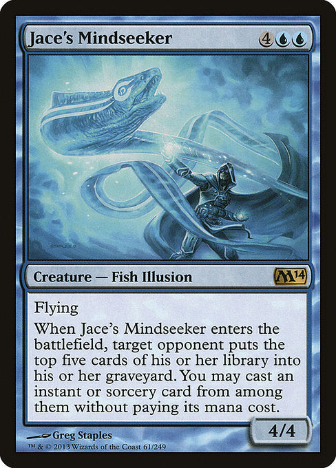 【Foil】【EN】ジェイスの精神追い/Jace's Mindseeker [M14] 青R No.61