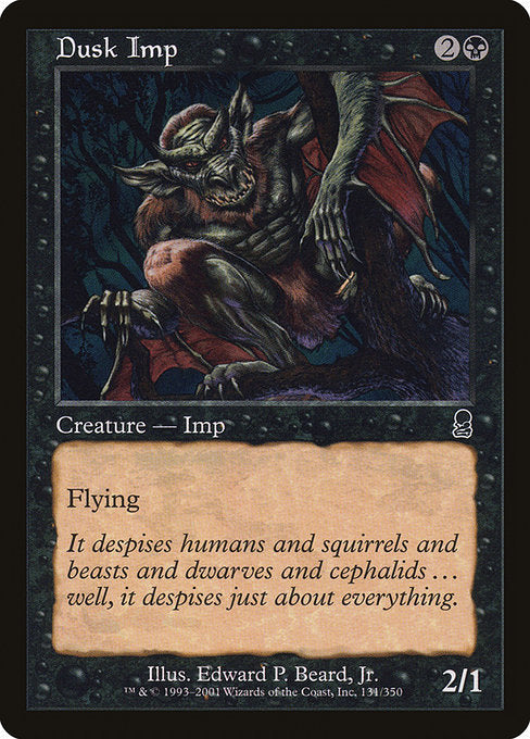 【Foil】【EN】薄暮のインプ/Dusk Imp [ODY] 黒C No.131
