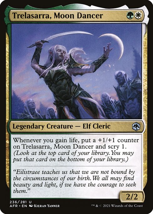 【Foil】【EN】Trelasarra, Moon Dancer/Trelasarra, Moon Dancer [AFR] 金U No.236