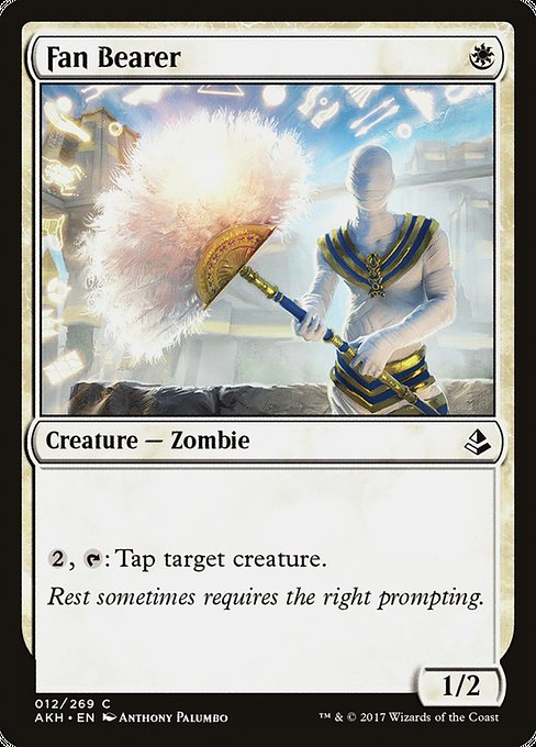 【Foil】【EN】扇持ち/Fan Bearer [AKH] 白C No.12