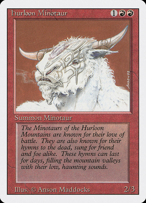 【EN】ハールーン・ミノタウルス/Hurloon Minotaur [3ED] 赤C No.159