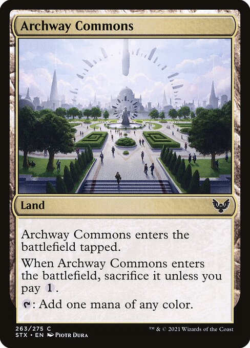 【Foil】【EN】アーチ道の公共地/Archway Commons [STX] 無C No.263