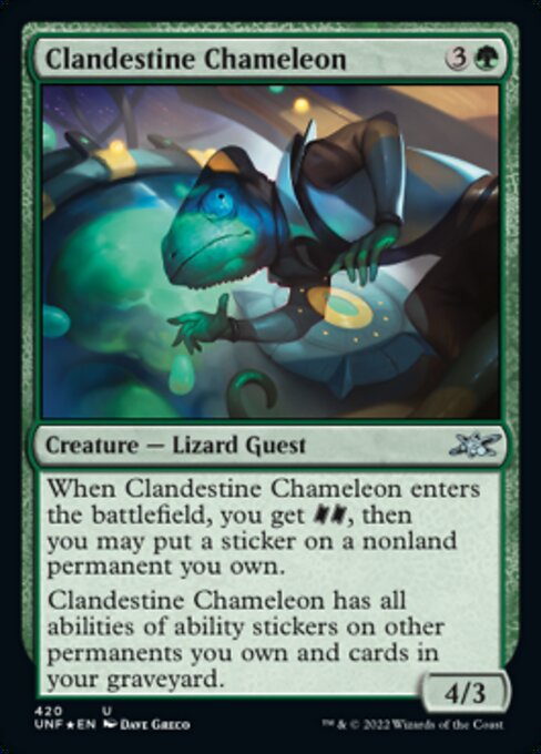 【EN】Clandestine Chameleon [UNF] 緑U No.420