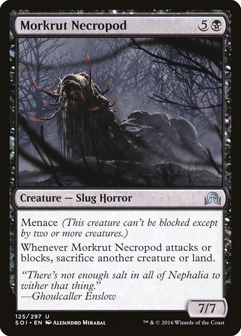 【Foil】【EN】モークラットの屍蛞蝓/Morkrut Necropod [SOI] 黒U No.125