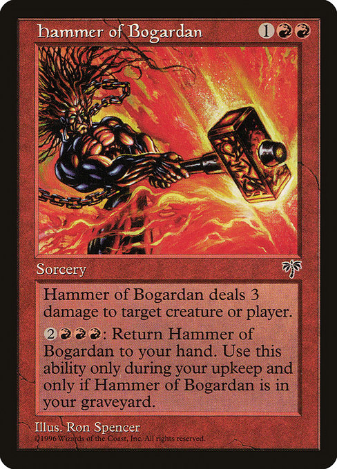 【EN】ボガーダンの鎚/Hammer of Bogardan [MIR] 赤R No.181