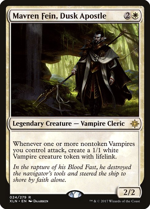 【Foil】【EN】薄暮の使徒、マーブレン・フェイン/Mavren Fein, Dusk Apostle [XLN] 白R No.24
