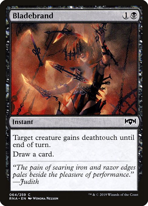 【Foil】【EN】焼印刃/Bladebrand [RNA] 黒C No.64