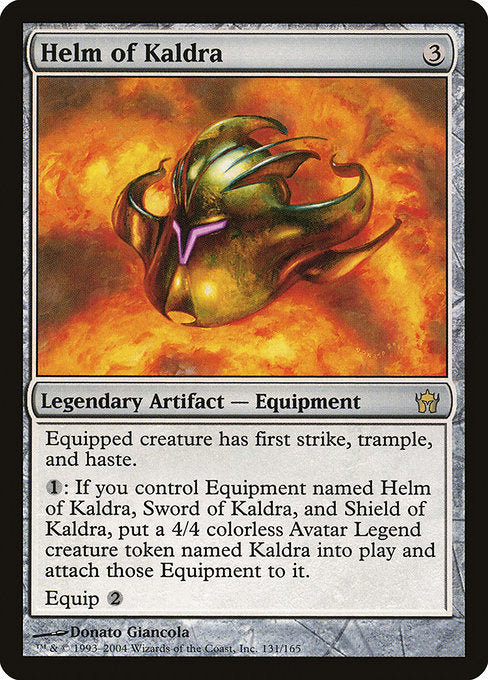 【Foil】【EN】カルドラの兜/Helm of Kaldra [5DN] 茶R No.131