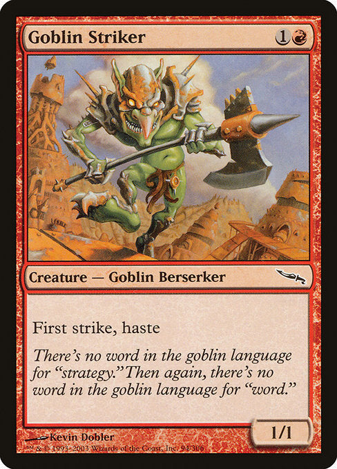 【EN】ゴブリンの打撃者/Goblin Striker [MRD] 赤C No.94