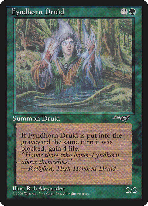【EN】Fyndhorn Druid [ALL] 緑C No.90b
