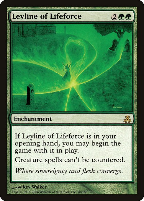 【EN】生命の力線/Leyline of Lifeforce [GPT] 緑R No.90